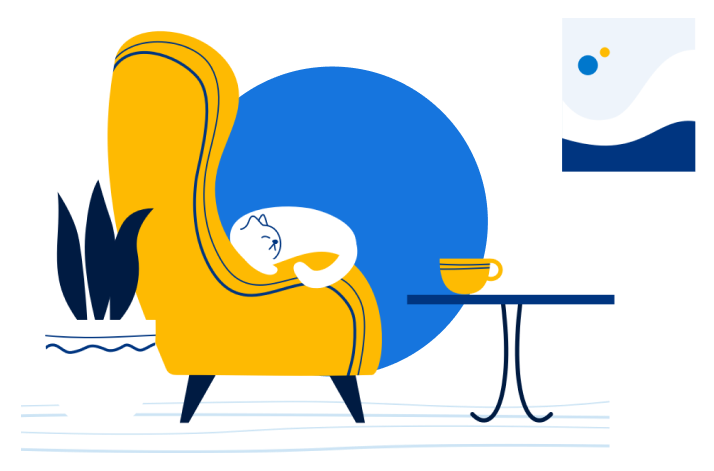 Ilustración de alquiler vacacional